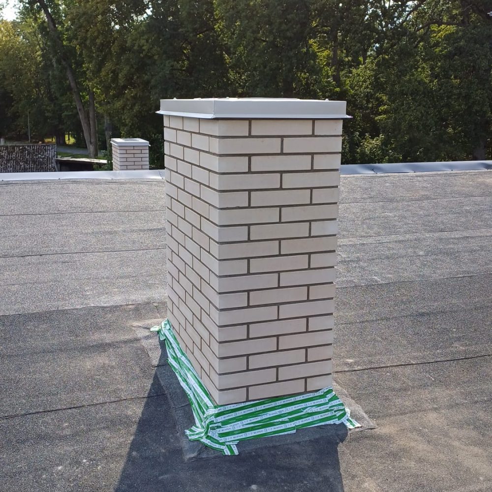 Kivi korstna ehitus - Pärnu, Pärnumaa (ajutiselt tehtud vihma kindlaks)